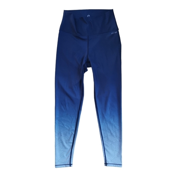 AR-33 Ocean‎ Fade 7/8 High Waist Ombre  Leggings Yoga/Workout - Picture 1 of 9
